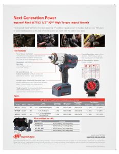 Ingersoll Rand W7152-K22 – 1/2" High Torque 20V Cordless Impact Wrench - Image 3